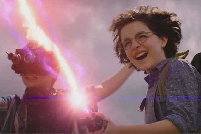  2021. Crédito: Columbia/Divulgação. Cultura. Cena do filme 'Ghostbusters: Mais Além'.