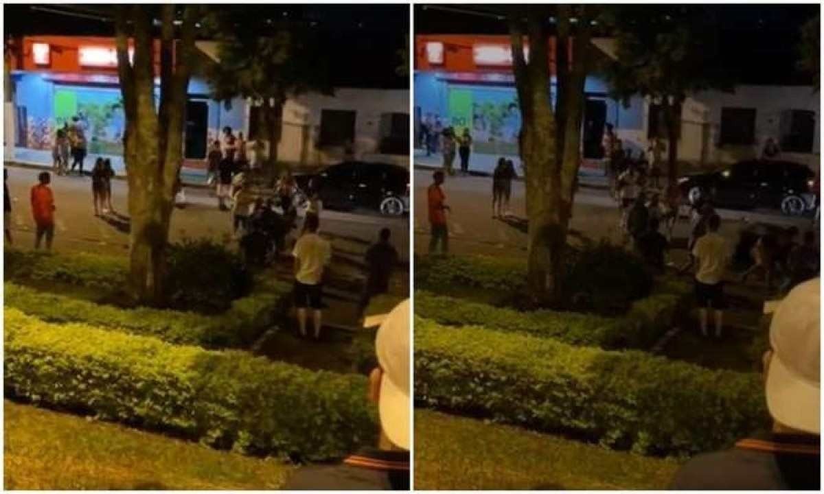 Vídeo flagra briga em evento que terminou com morte à facadas