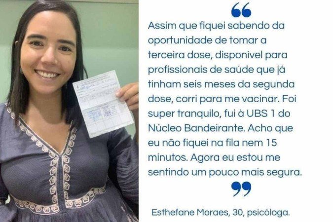Esthefane Moraes, 30, psicóloga.