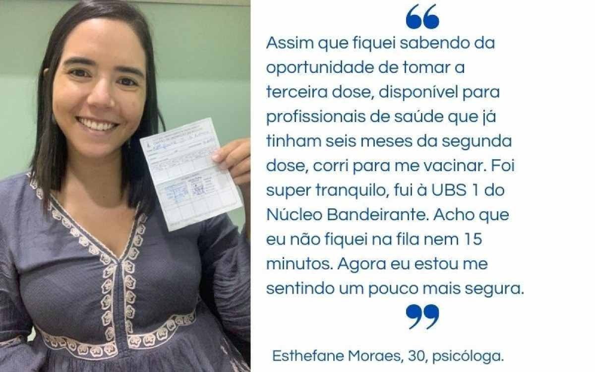 Esthefane Moraes, 30, psicóloga.