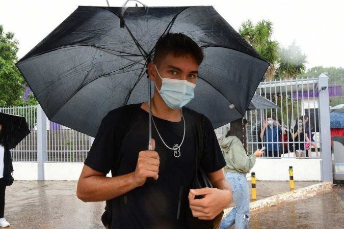 Nathan Braga preferiu se preparar para a redação: 