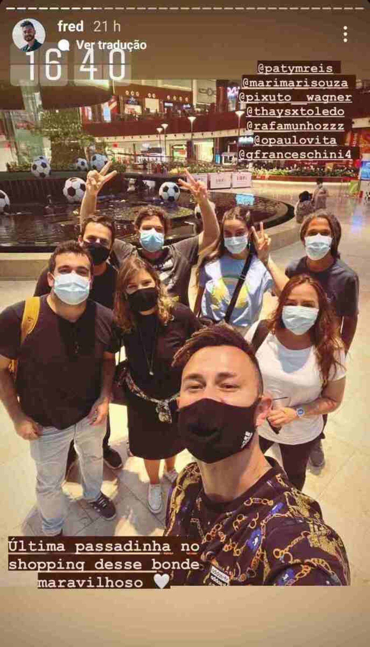 Fred e toda equipe que viajou para o Catar