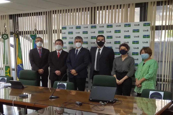 Representantes da UnB e da agência se encontraram para discutir a parceria - (crédito: Divulgação/UnB) Representantes da UnB e da agência se encontraram para discutir a parceria - (crédito: Divulgação/UnB)