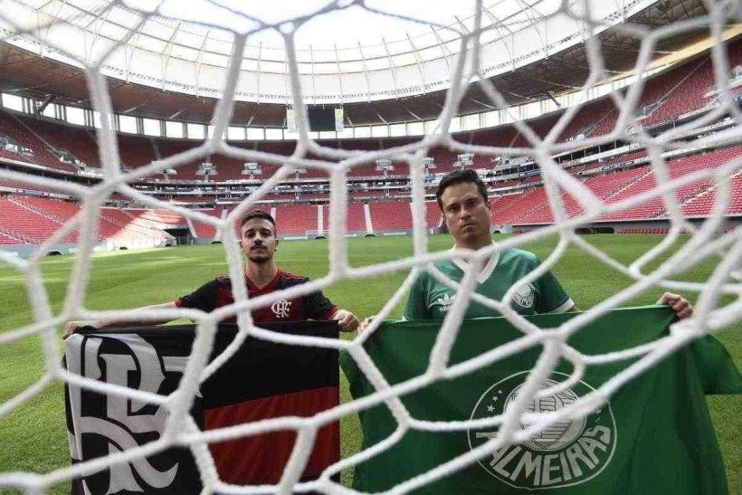 Torcedores do DF encaram mais de 2.900km para acompanhar Palmeiras e Flamengo no Uruguai
