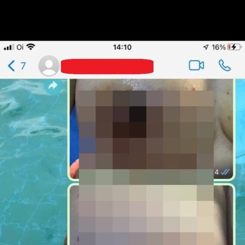 Conversa de mensagens de médica com paciente 