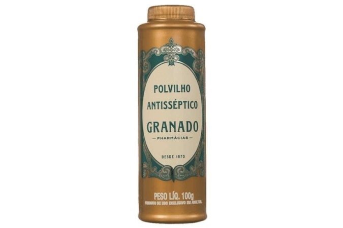 Tradicional polvilho antiss&eacute;ptico da Granado. O produto &eacute; multifuncional