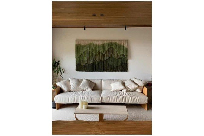 Tapeçaria de Carolina Kroff com projeto da arquiteta Fernanda Altenbernd