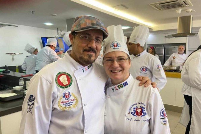 Diretores da FIC Lino Iluliani e Lúcia Cappelletti, da Bela Itália