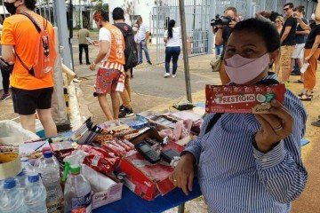 Juliana Moura, vendedora ambulante