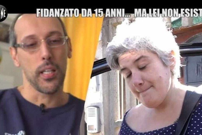Roberto Cazzanig foi enganado pela golpista por 15 anos - (crédito: Reprodução/Mediaset) Roberto Cazzanig foi enganado pela golpista por 15 anos - (crédito: Reprodução/Mediaset)