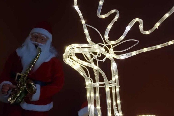 Decoração natalina da quadra 101, do Sudoeste