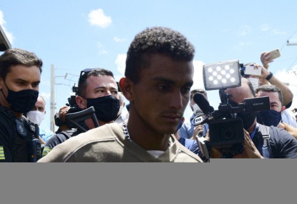  04/12/2021. CrÃ©dito: Ed Alves/CB/D.A Press. Brasil. BrasÃ­lia - DF. Cidades. Caso Wanderson Mota. Ele se entregou para Policia do Goias, na cidade de Gameleira-GO. Depois levando para Anapolis e encaminhado para o presidio de Goiania. 