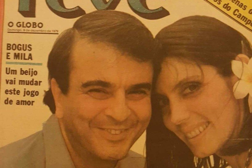 Mila Moreira na estreia na TV em Marron Glace