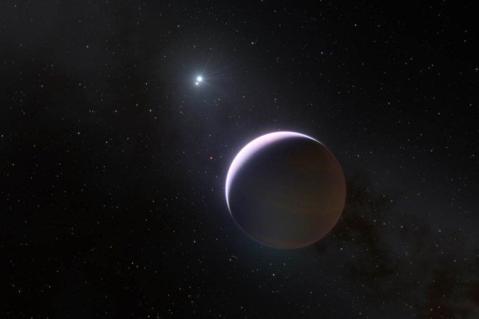 Primeira descoberta de um planeta gigante em torno de um par de estrelas muito massivas - (crédito: AFP) Primeira descoberta de um planeta gigante em torno de um par de estrelas muito massivas - (crédito: AFP)