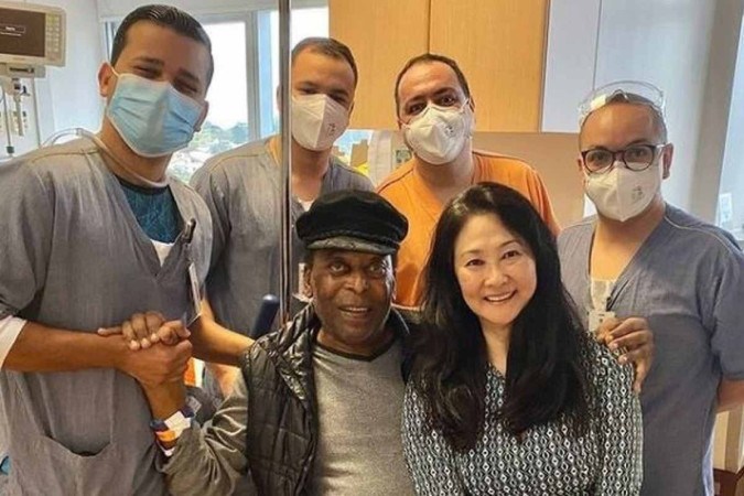 Pelé faz tratamento contra tumor -  (crédito: Reprodução/Instagram)