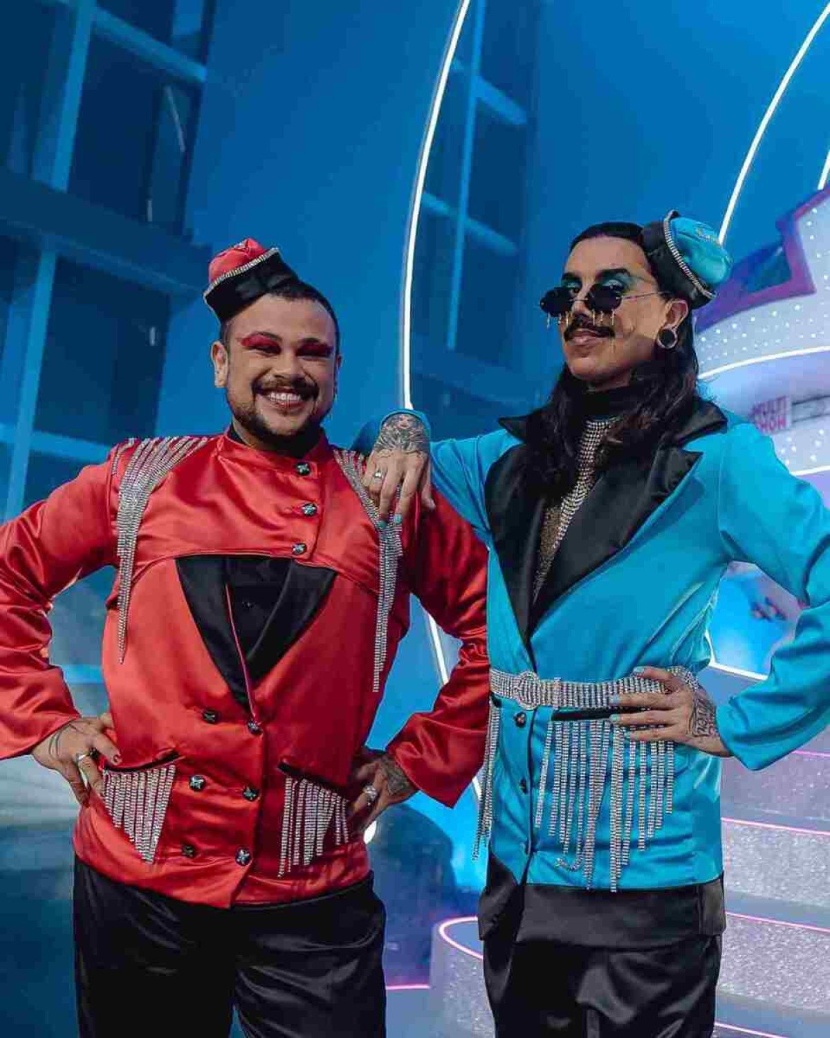 Eduardo Camargo e Filipe Oliveira do Diva Depressão no Prêmio Multishow 2021 