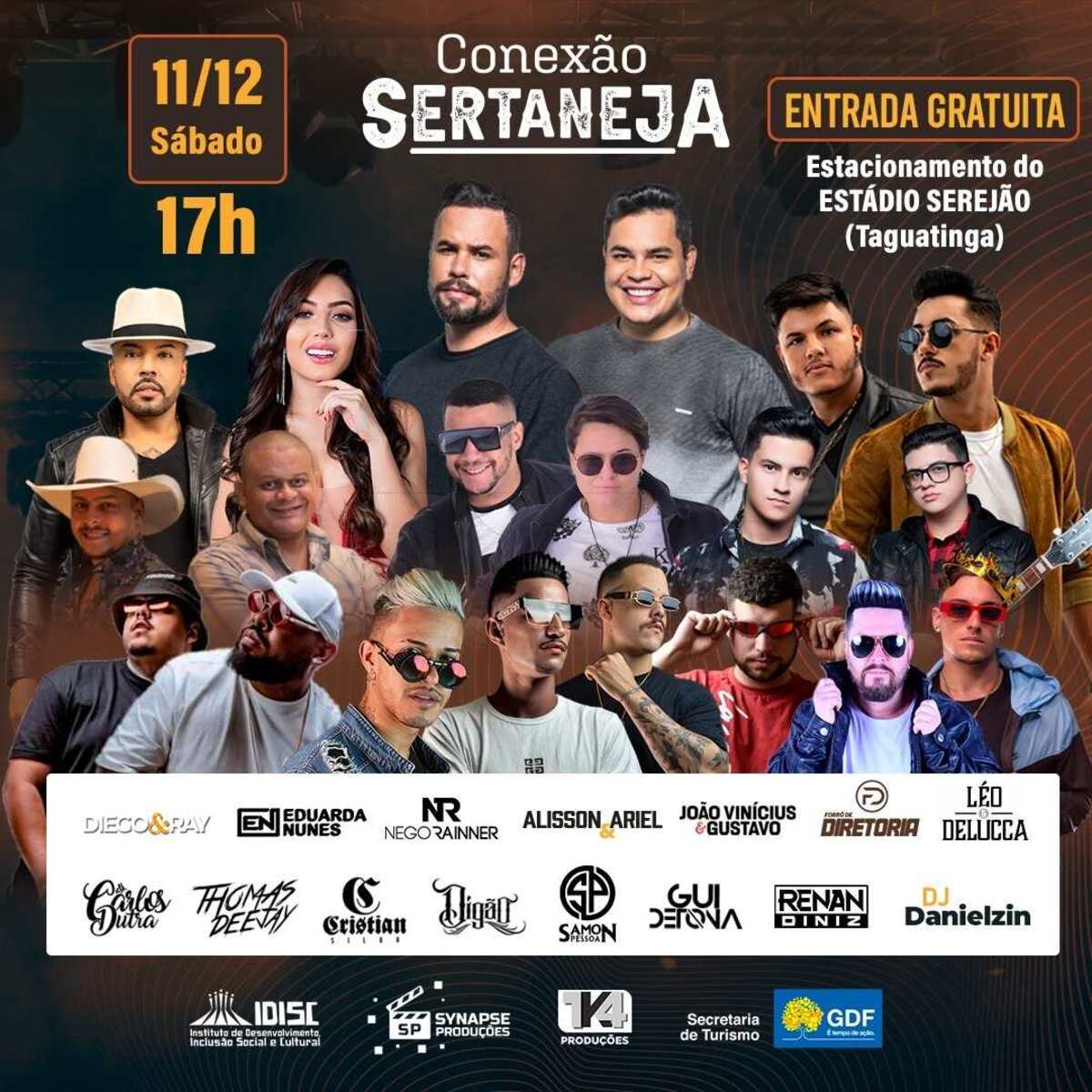 Estádio Serejão é palco para o festival "Conexão Sertaneja" neste sábado 11/12