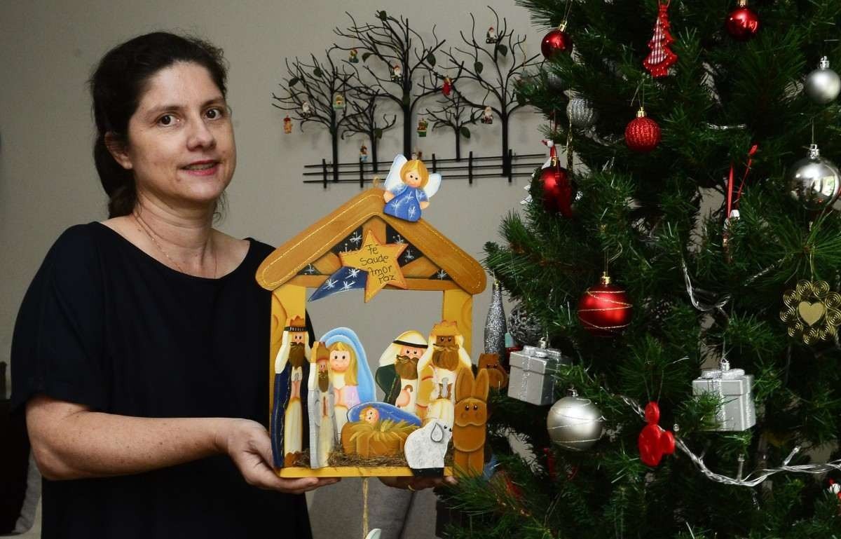 O gosto de Débora por presépios veio da infância no Sul