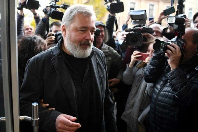 O jornalista russo Dimitri Muratov -  (crédito: AFP)