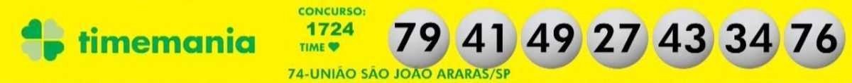 Confira os n&uacute;meros sorteados na Timemania deste s&aacute;bado (11/12)