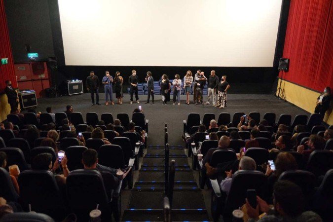 Estreia do filme de René Sampaio reuniu apenas para convidados, no Park Shopping - (crédito: Bruno Pimentel/Divulgação) Estreia do filme de René Sampaio reuniu apenas para convidados, no Park Shopping - (crédito: Bruno Pimentel/Divulgação)