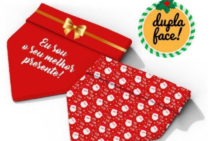 Bandanas dupla face, tamanhos PP ao G, da Senhor Bicho (R$ 49,90)