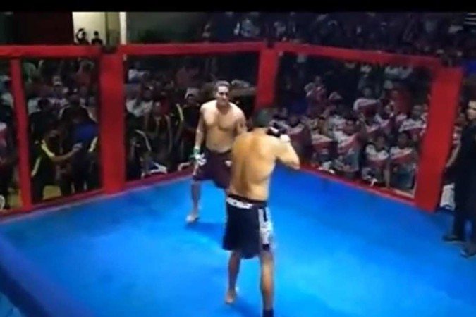 Prefeito e ex-vereador, de Borba lutam MMA - (crédito: Reprodução) Prefeito e ex-vereador, de Borba lutam MMA - (crédito: Reprodução)