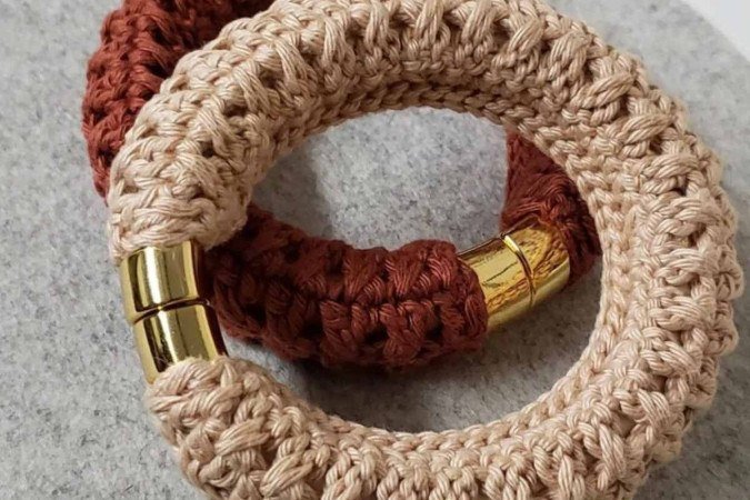 Pulseiras Entrelace, da Coleção Tramas Thaís Fread (preço sob consulta)