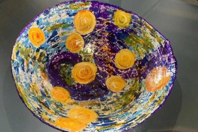 Centro de mesa, de Instantes 
de Mim (preço sob consulta)