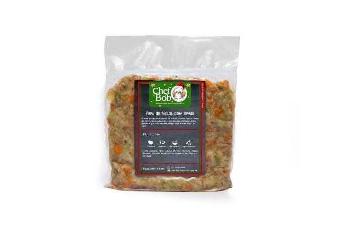 Peru de Natal, da Chef Bob (sete unidades de 350g por R$109,90 ou pacote avulso por R$ 16)