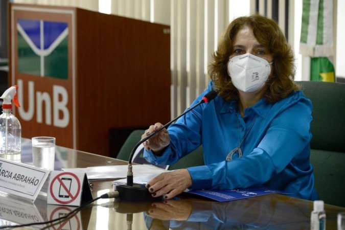  15/12/2021. Crédito: Marcelo Ferreira/CB/D.A Press. Brasil. Brasilia - DF. Coletiva sobre os 60 anos da UnB. Reitora Márcia Abrahão.