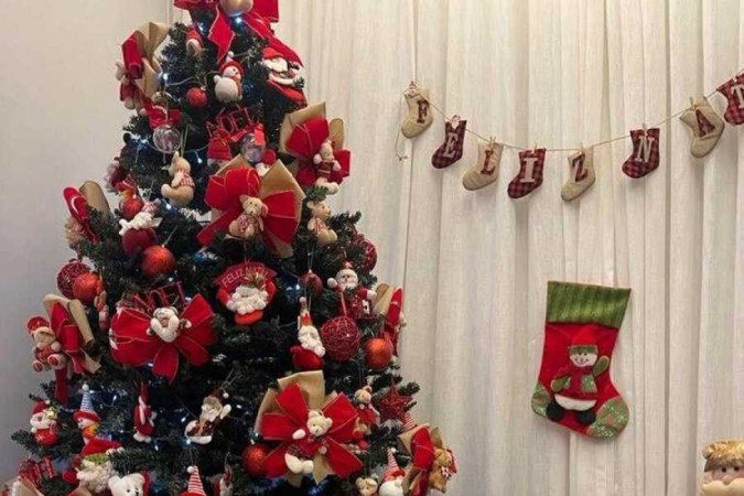 Cachorrinho celebrando o Natal