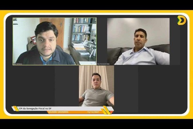 Parlamentares também aprovaram requerimentos relativos ao valor total, por exercício financeiro, a partir de 2016, da arrecadação do ISS pelas instituições financeiras com agências no DF -  (crédito: TV Distrital/Reprodução)