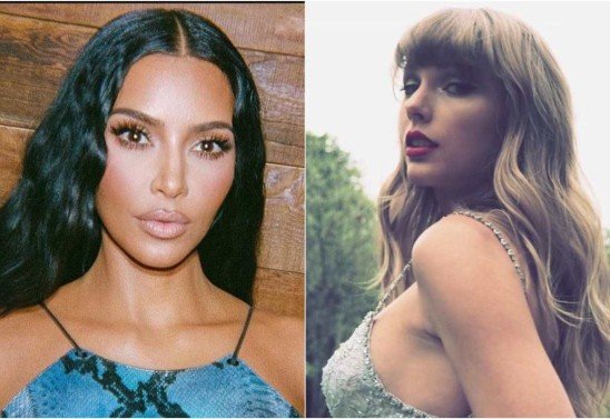Reprodução/Instagram @kimkardashian / instagram @taylorswift