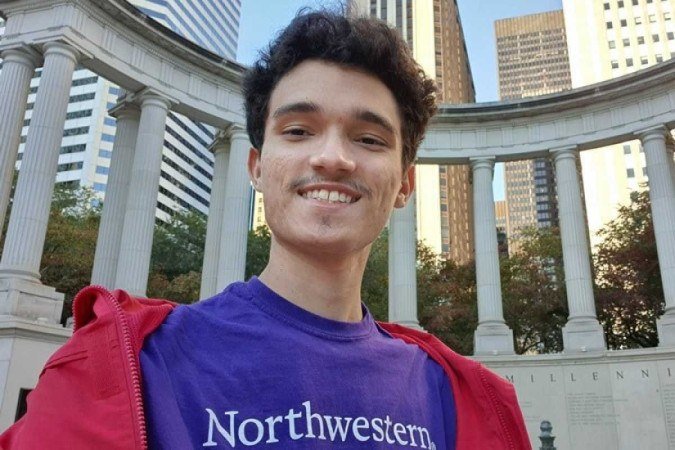 Davi Maciel, de Caucaia (CE), estuda na Northwestern University com apoio da Education USA  