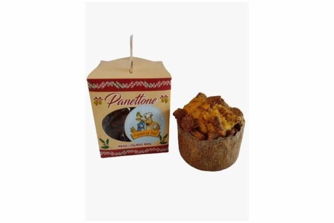 Panettone Padaria Pet Edi&ccedil;&atilde;o Especial de Natal para C&atilde;es, da Petlove (R,70)