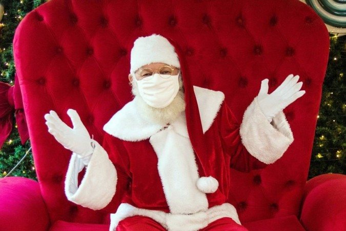 Papai Noel Edson Neri comemora em família