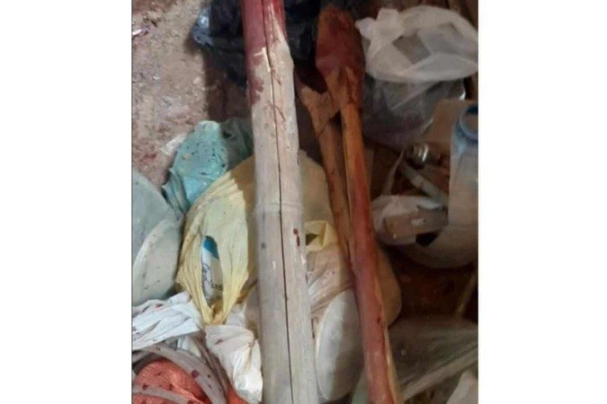 Questionado acerca do homicídio, o homem confessou a autoria do crime e foi conduzido à 18ª Delegacia de Polícia (Brazlândia), onde foi autuado em flagrante -  (crédito: PMDF/Divulgação)