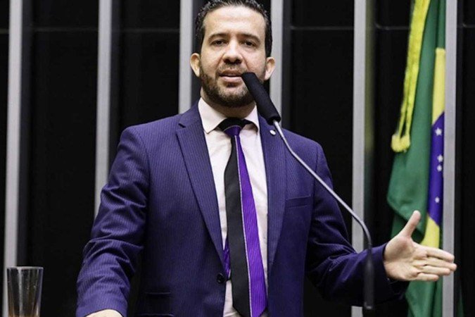  26/12/2021-O pré-candidato à Presidência da República em 2022 pelo Avante, André Janones 