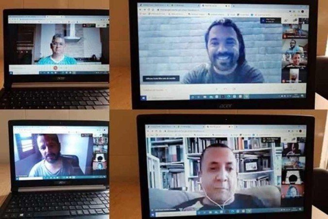 Professores do Cemi Gama t&ecirc;m se reunido por videoconfer&acirc;ncia para planejar conte&uacute;dos para os alunos. Educadores do col&eacute;gio enviaram videoaulas para o programa da TV Justi&ccedil;a 