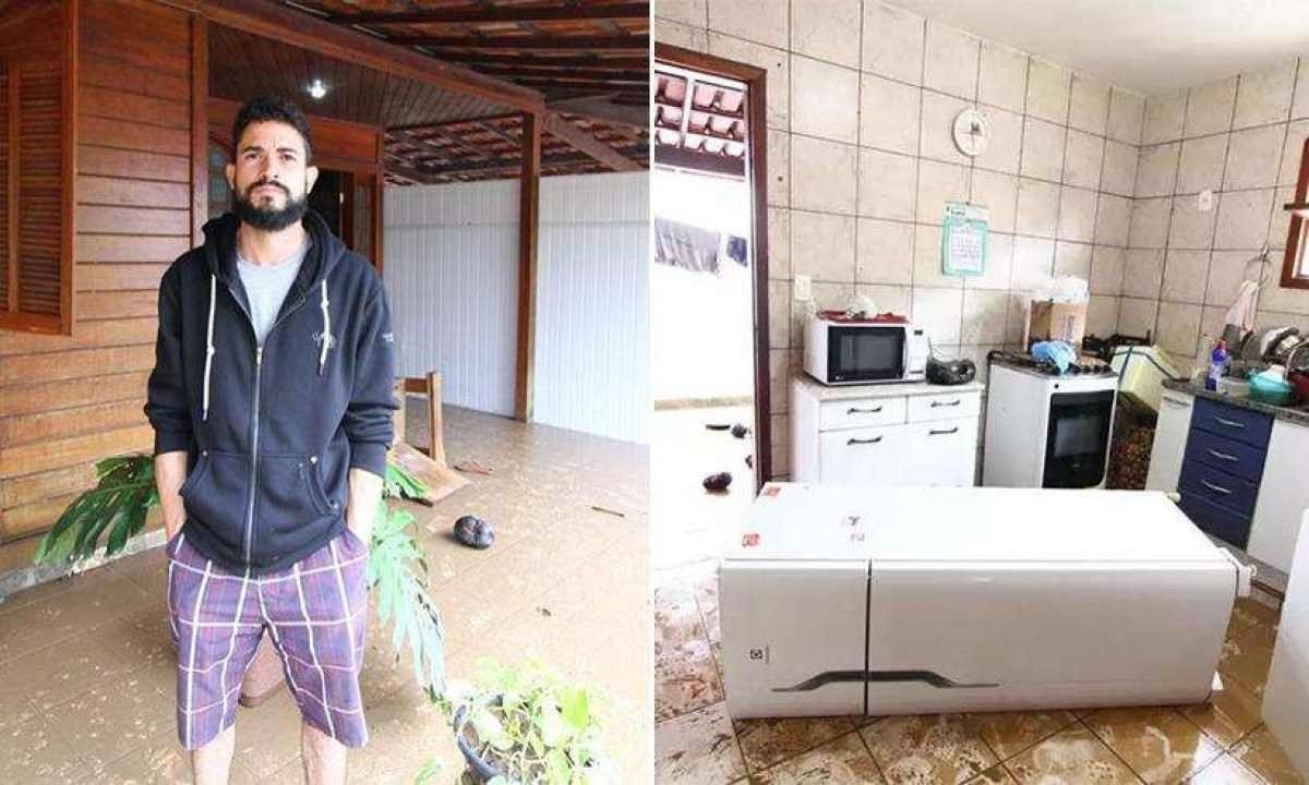 'Perdi tudo', diz morador de Betim atingido por enchente nesse domingo