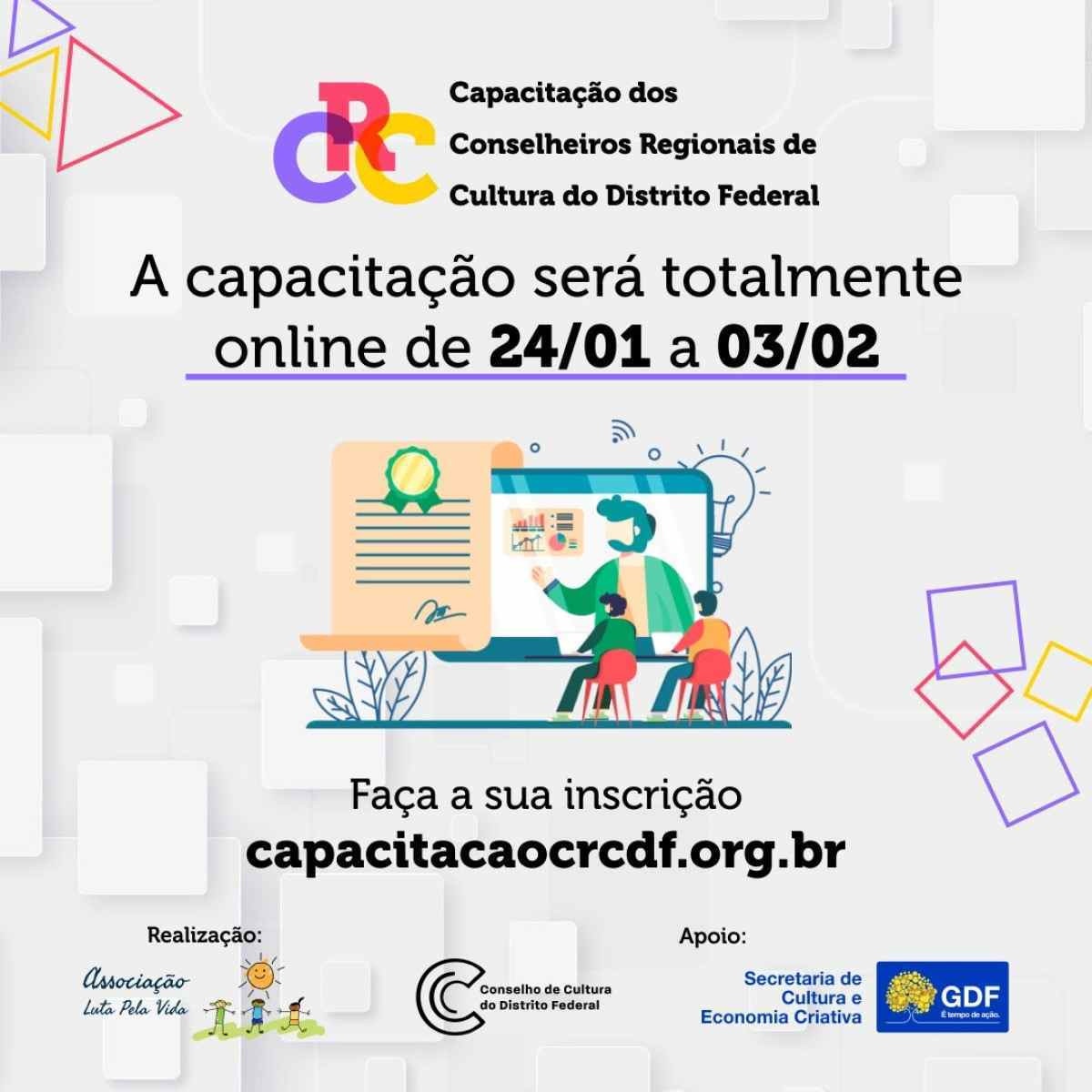 Curso on-line capacita conselheiros de cultura do DF