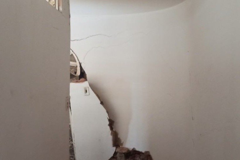 Defesa Civil mostra fotos de vistoria técnica em estragos do prédio que desabou em Taguatinga Sul