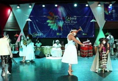 apresentação grupo obará -  (crédito: Grupo Cultural Obará/Divulgação)