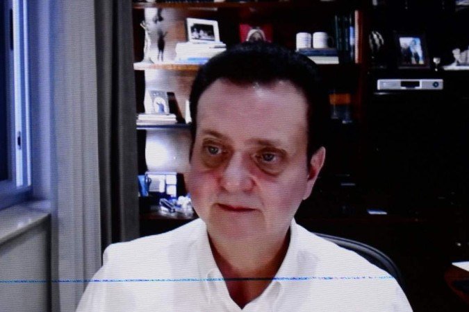  14/01/2022 Crédito: Marcelo Ferreira/CB/D.A Press. Brasil. Brasilia - DF - Entrevista com o presidente do PSD Gilberto Kassab.