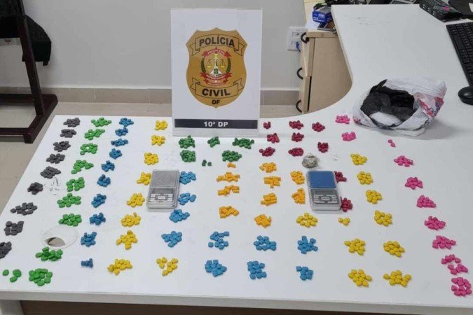 Suspeito foi preso em Samambaia -  (crédito: PCDF/Divulgação)