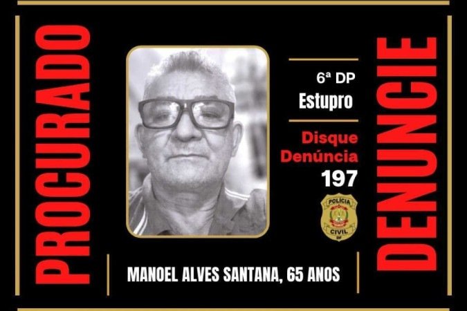 Manoel Alves Santana, 65 anos, teria praticado o crime de estupro de vulnerável contra as netas da esposa -  (crédito: Divulgação/ PCDF)