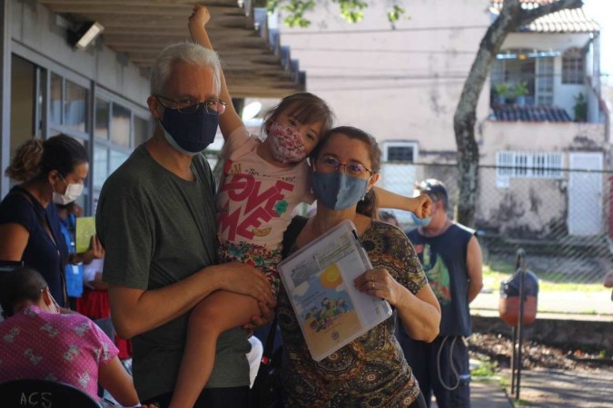 Vacinação pediátrica teve início na manhã deste domingo (16/1) para crianças de 11 anos ou a partir de 5 anos com comorbidades.       -  (crédito:  Bárbara Cabral/Esp.CB/DA.Press)