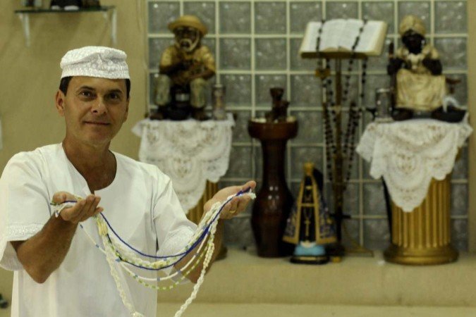  17/01/2022 Crédito: Carlos Vieira/CB. Cidades. Intolerancia religiosa. Na Foto Manoel Pessoa Montenegro, terreiro de umbanda 