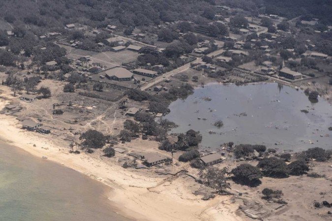 (crédito: Força Aérea da Nova Zelândia/AFP) (crédito: Força Aérea da Nova Zelândia/AFP)